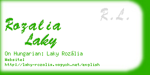 rozalia laky business card
