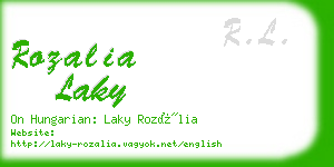 rozalia laky business card